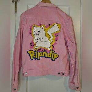 Ripndip Pink Jean Jacket with Fun Graphic